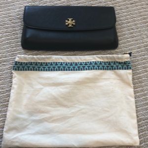 Tory Burch Black leather clutch